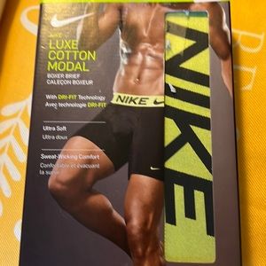 NIKE LUXE COTTON MODAL BOXER BRIEFS NEW IN BOX